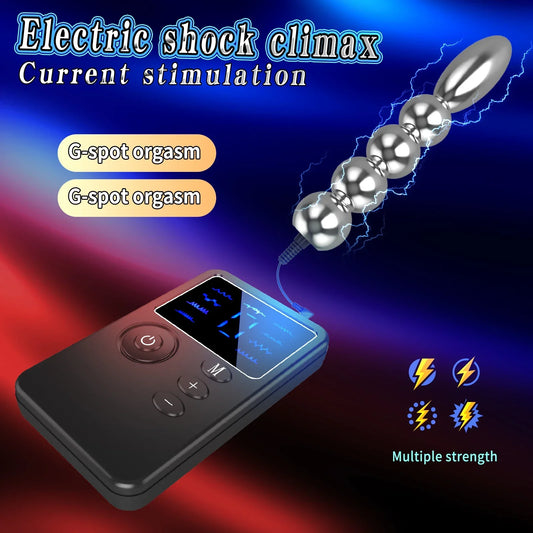 New Dual Output Electric Shock Host Electrosex Electroshock Anal Butt Plug . Electrostimulator Anal Bdsm Adult Sex Toys . E-stim - buysextoyth