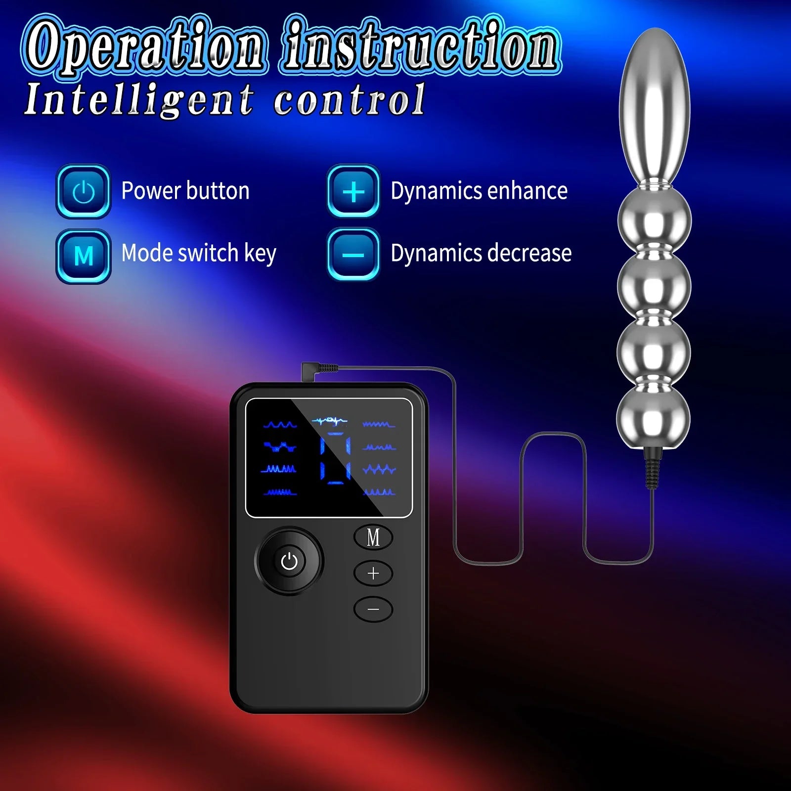 New Dual Output Electric Shock Host Electrosex Electroshock Anal Butt Plug . Electrostimulator Anal Bdsm Adult Sex Toys . E-stim - buysextoyth