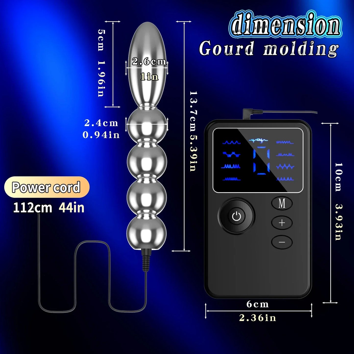 New Dual Output Electric Shock Host Electrosex Electroshock Anal Butt Plug . Electrostimulator Anal Bdsm Adult Sex Toys . E-stim - buysextoyth