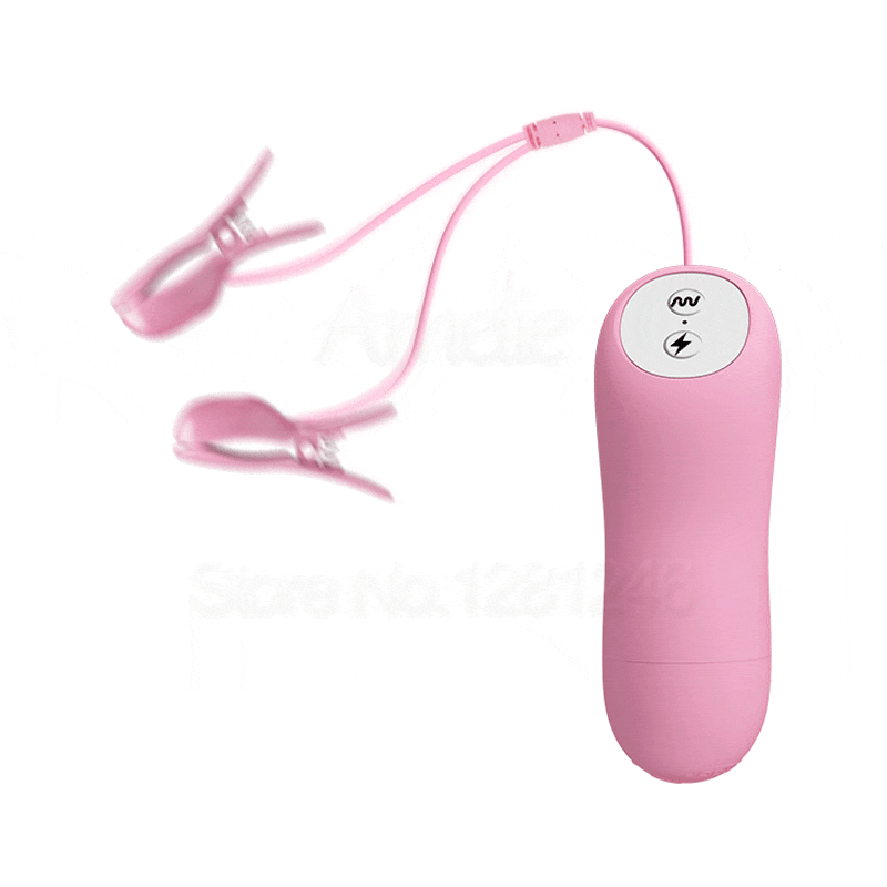New Electric Shock Nipple Vibrator Vibrating Nipple Clamps Breast Massage Labia Clitoris Pussy Clip Vibrators Sex Toys for Women - buysextoyth