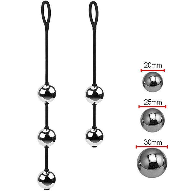 New Erotic Weighted Vaginal Balls Chinese Geisha Kegel Exerciser Metal Ben Wa Balls Anal Beads Adult Sex Toys for Woman Sex Shop - buysextoyth