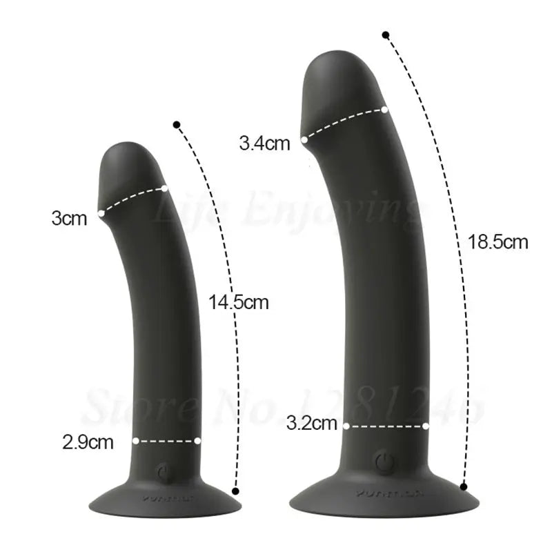 New Unisex Vibrating Anal Butt Plug Prostate Massager Vaginal Stimulator Lesbian Strapon Dildo Vibrator Sex Toys for Man Woman - buysextoyth