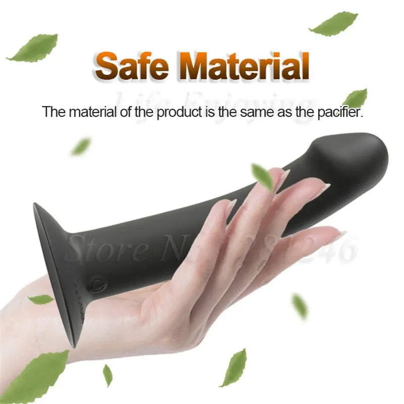 New Unisex Vibrating Anal Butt Plug Prostate Massager Vaginal Stimulator Lesbian Strapon Dildo Vibrator Sex Toys for Man Woman - buysextoyth