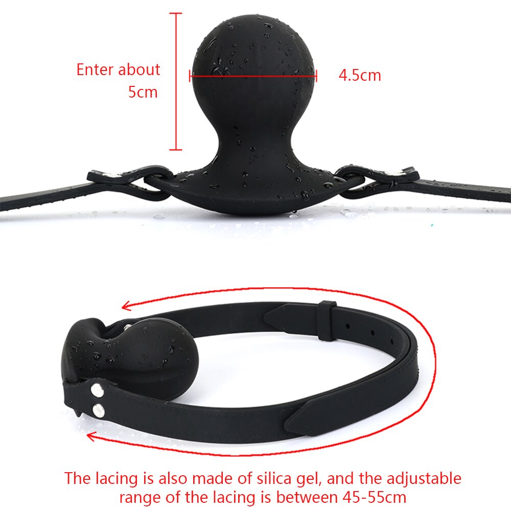 New Wireless Remote Control Electric Shock Open Mouth Gag Harness Restraint Slave Bondage BDSM Adult Games Sex Toys for Couples - buysextoyth
