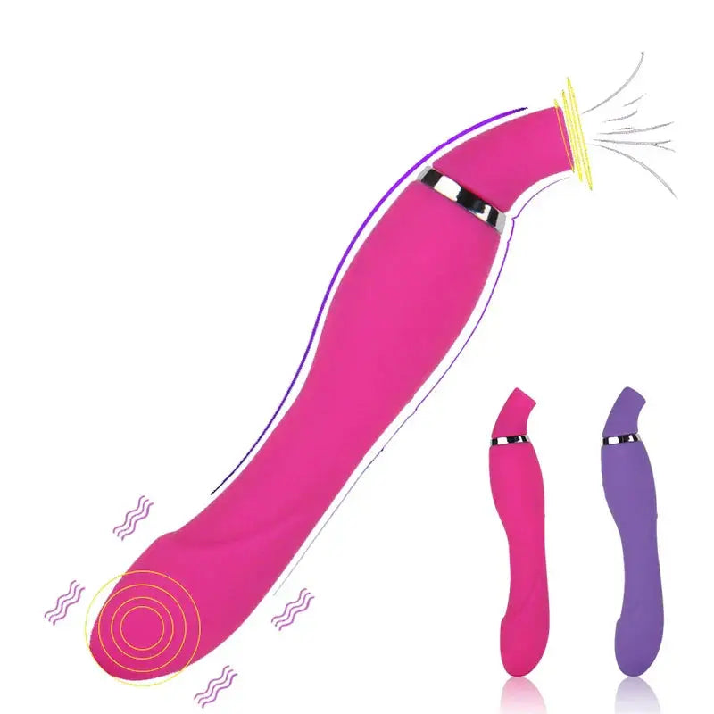 Nipple Clit Sucking Vibrator AV Magic Vibrating Masturbation Vigina Massage Climax Fetish Suction Vibrator Sex Toys for Women - buysextoyth