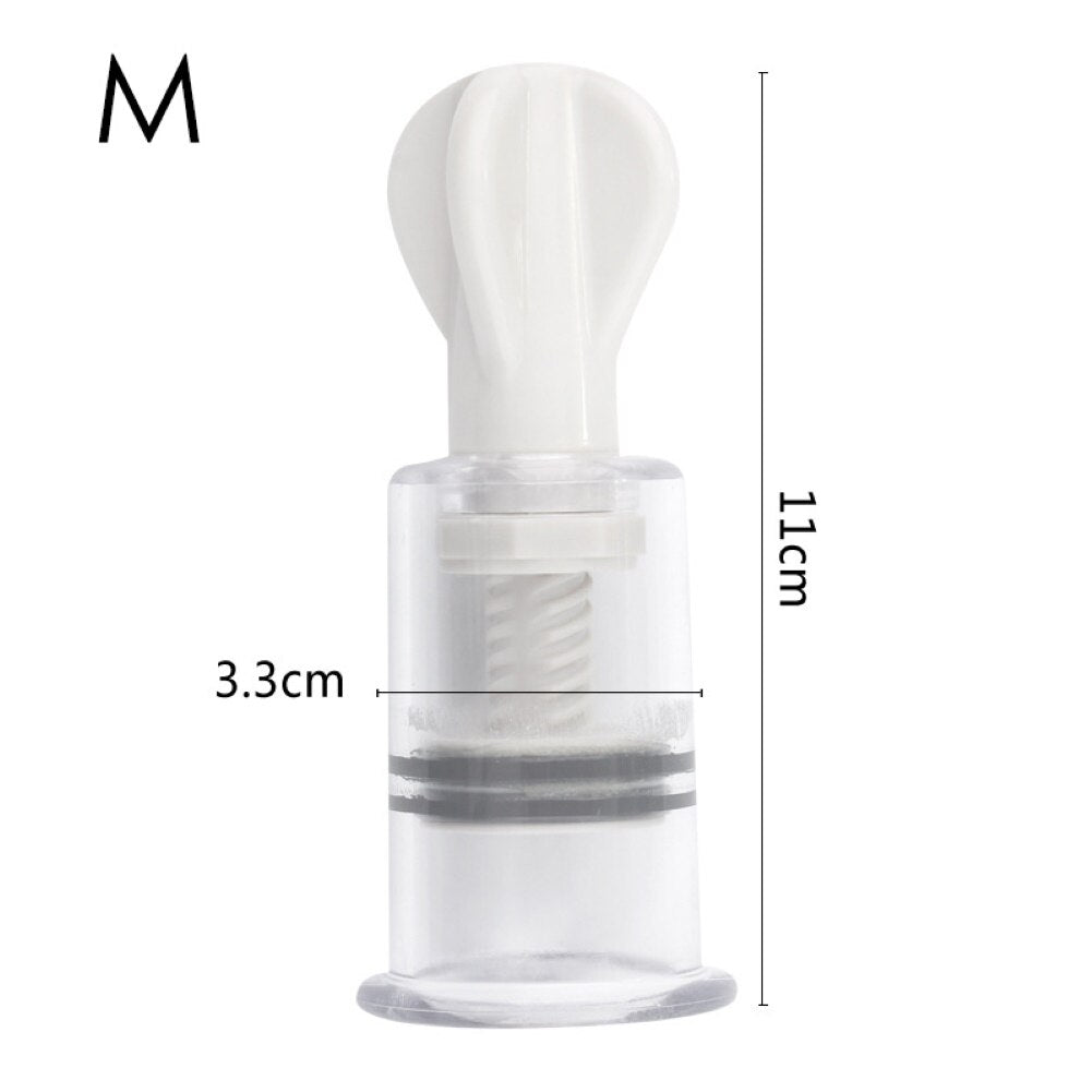 Nipple Vacuum Cup Sucker Pump Breast Enlargement Enhancer Stimulator Sex Toy Body Massage Cans Suction Enhancer Anti Cellulite - buysextoyth