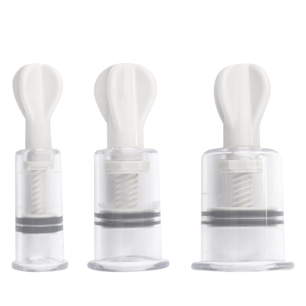 Nipple Vacuum Cup Sucker Pump Breast Enlargement Enhancer Stimulator Sex Toy Body Massage Cans Suction Enhancer Anti Cellulite - buysextoyth
