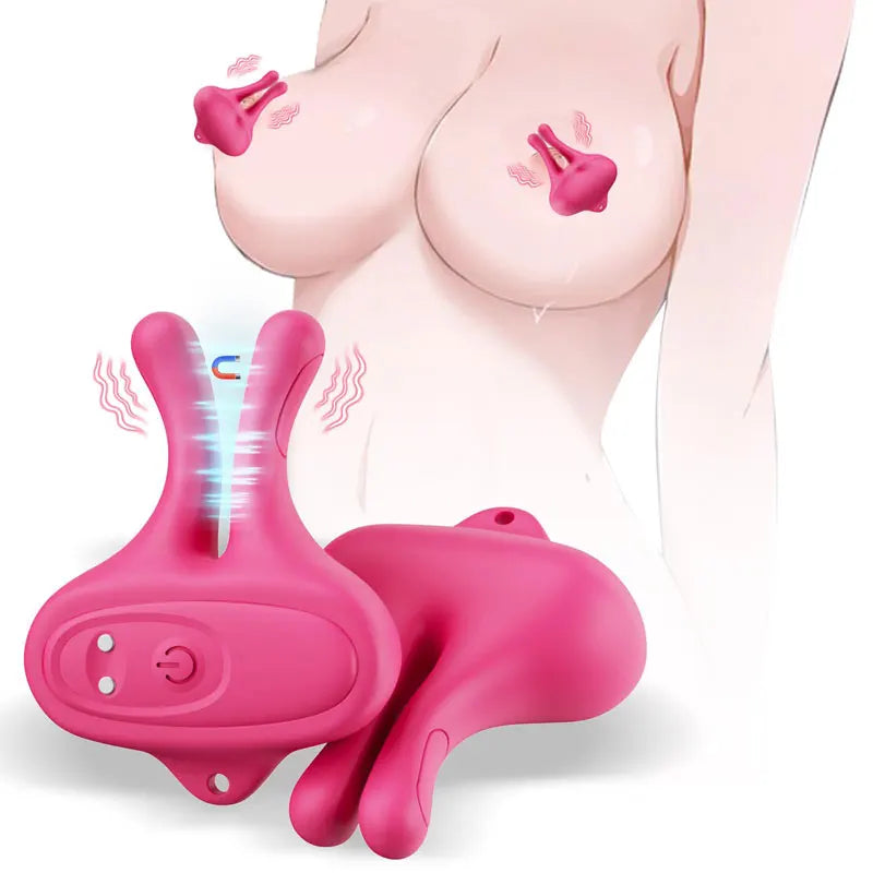 Nipple Vibrator Vibrating Nipple Clamps Women Sex Toys Clip Breast Massage Stimulation Masturbator BDSM Adult Toys for Female - buysextoyth