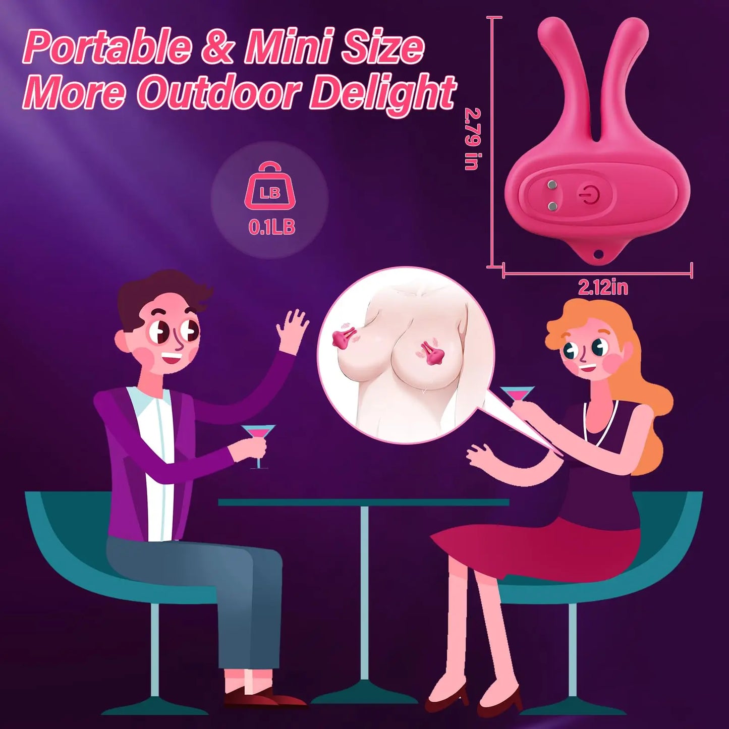 Nipple Vibrator Vibrating Nipple Clamps Women Sex Toys Clip Breast Massage Stimulation Masturbator BDSM Adult Toys for Female - buysextoyth