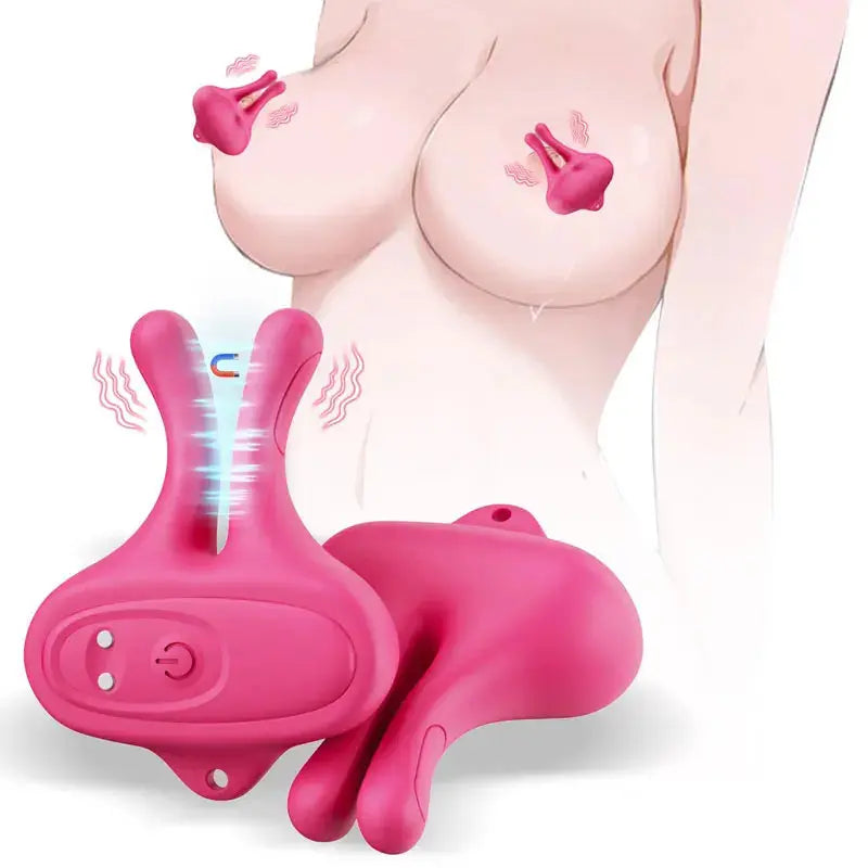 Nipple Vibrator Vibrating Nipple Clamps Women Sex Toys Clip Breast Massage Stimulation Masturbator BDSM Adult Toys for Female - buysextoyth