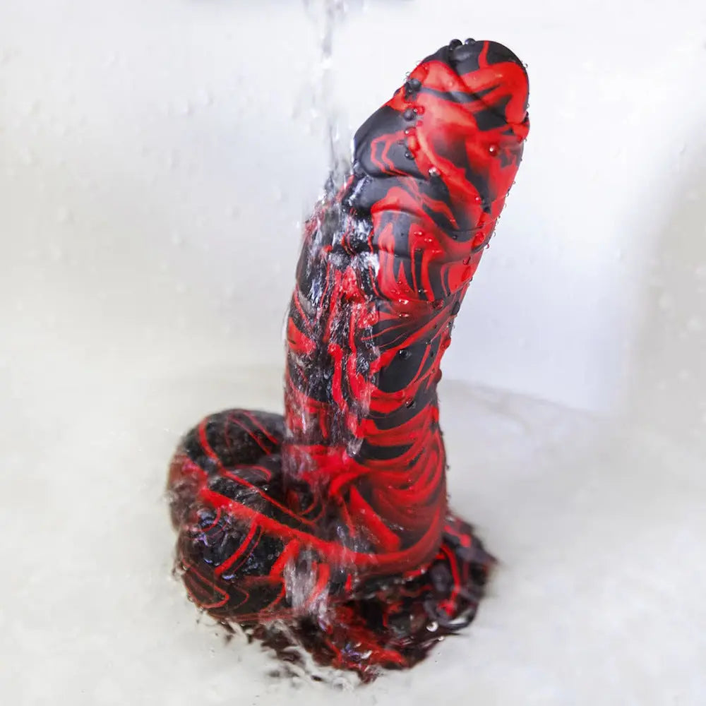 Couple's World Mixed Color Alien Dinosaur Scales Simulation Dildo Women's Liquid Silicone Dild Sexy Masturbator - buysextoyth