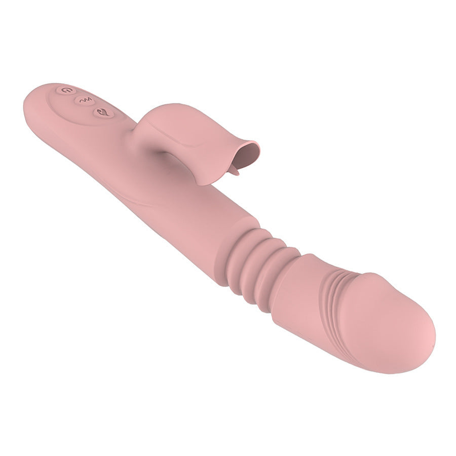 ความร้อนหมุน Vibrator Telescopic G Spot Dildo Vibrator Anal Clit Stimulator หญิง Masturbation เซ็กซ์ทอยสำหรับผู้หญิง - buysextoyth