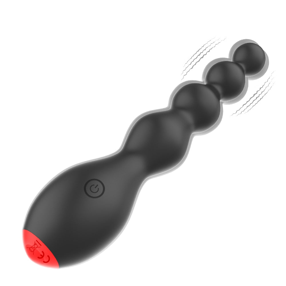 OLO Anal Beads Vibrator Prostate Massager 10 Speed Erotic Sex Toy for Women Clitoris Stimulator Vibrating Butt Plug - buysextoyth