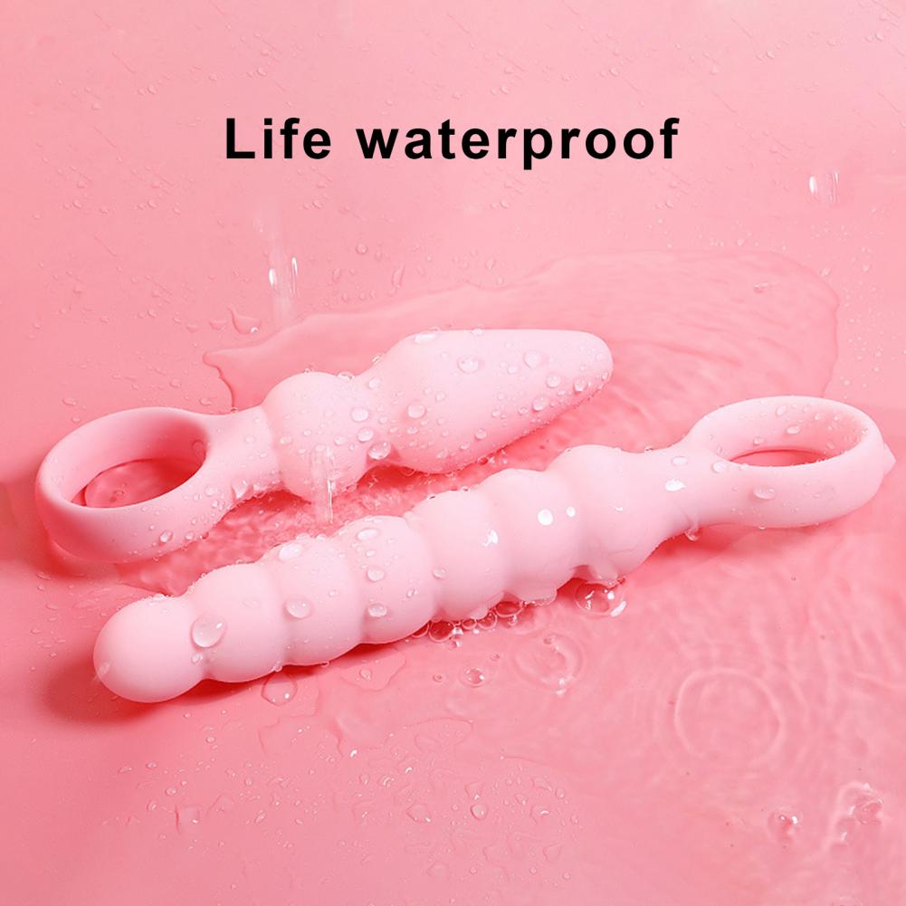 OLO Anal Plug Skin-friendly Smooth Universal 10 Frequency Vibration Silicone Female Prostate Massager Anal Beads Couple Sex Toys - buysextoyth