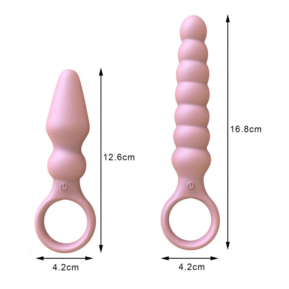 OLO Anal Plug Skin-friendly Smooth Universal 10 Frequency Vibration Silicone Female Prostate Massager Anal Beads Couple Sex Toys - buysextoyth