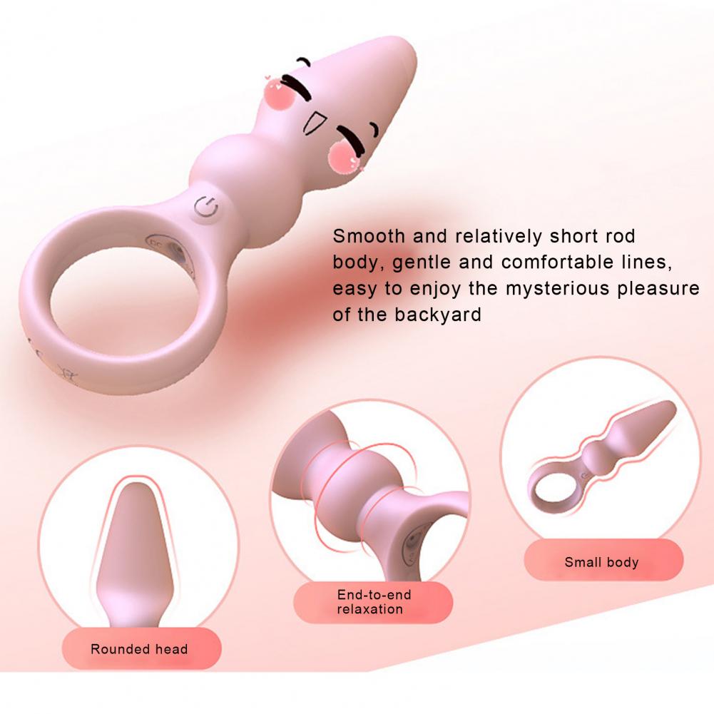 OLO Anal Plug Skin-friendly Smooth Universal 10 Frequency Vibration Silicone Female Prostate Massager Anal Beads Couple Sex Toys - buysextoyth