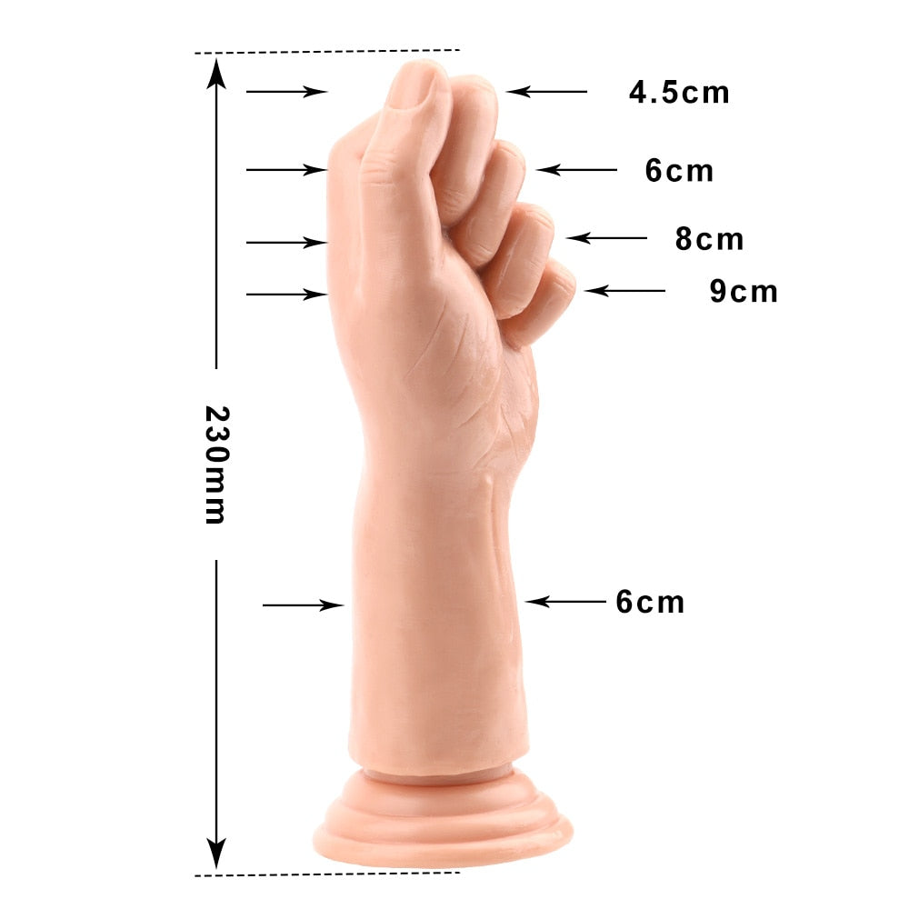OLO Large Penis Fist Masturbate Sex Toys G-spot Anal Plug Huge Dildo Silicone Suction Big Hand Anal Stuffed Butt Plug Erotic - buysextoyth
