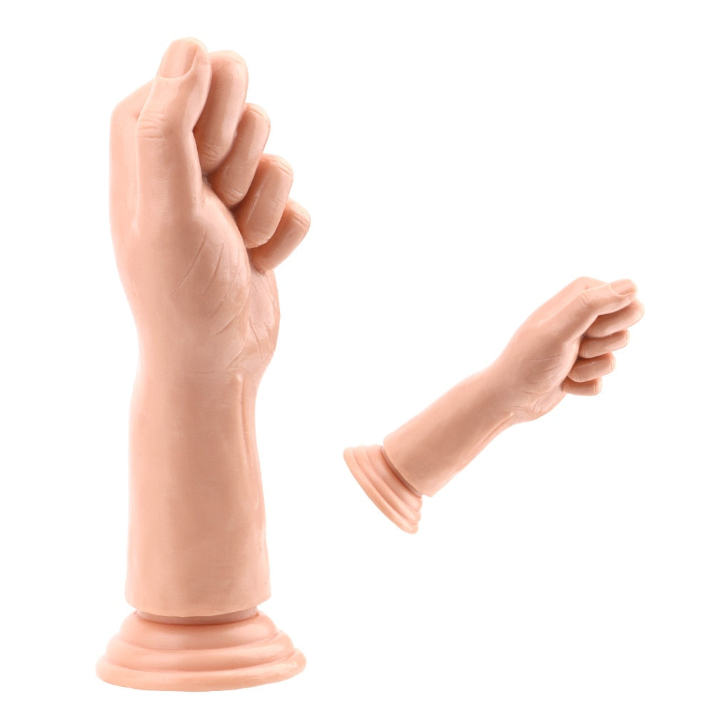 OLO Large Penis Fist Masturbate Sex Toys G-spot Anal Plug Huge Dildo Silicone Suction Big Hand Anal Stuffed Butt Plug Erotic - buysextoyth