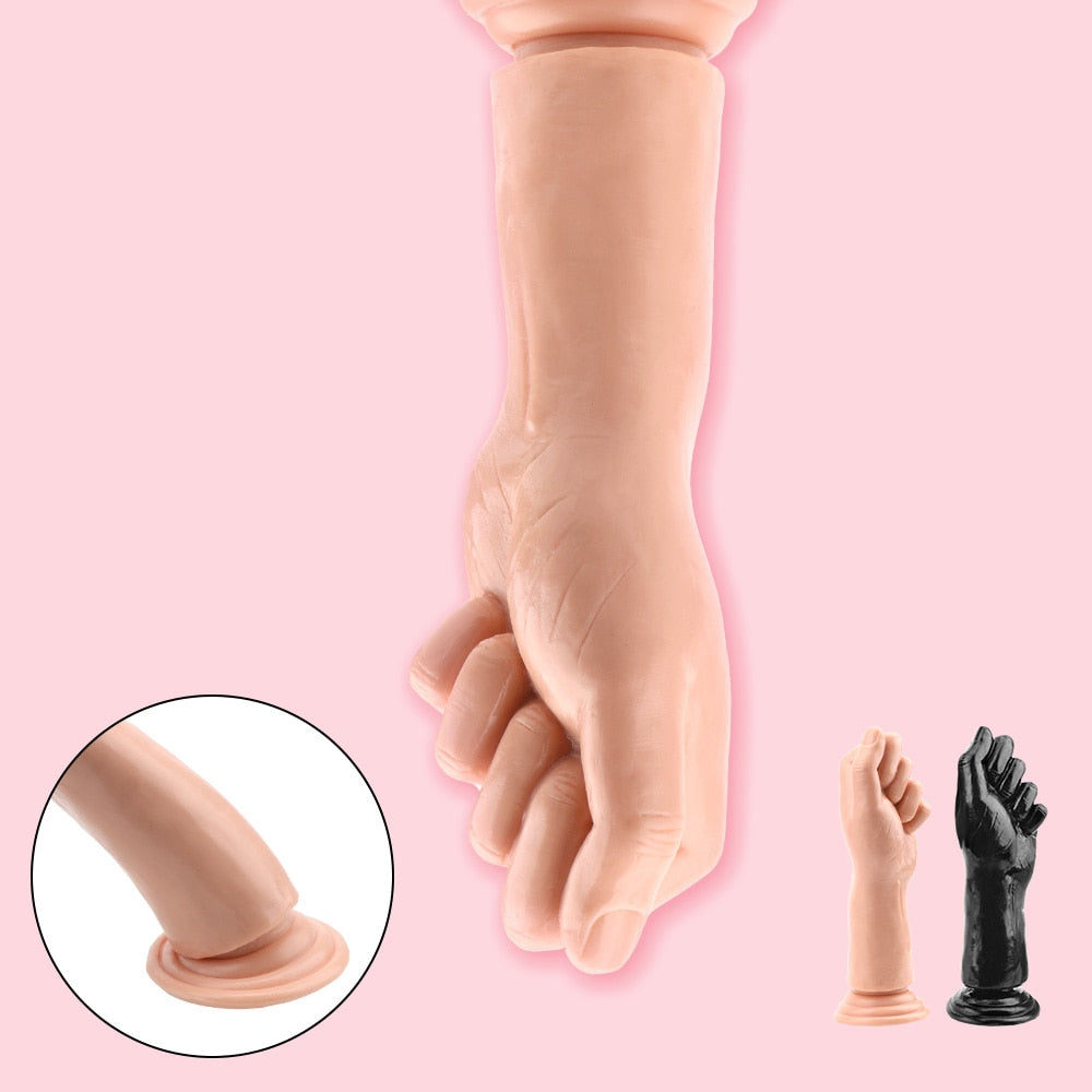 OLO Large Penis Fist Masturbate Sex Toys G-spot Anal Plug Huge Dildo Silicone Suction Big Hand Anal Stuffed Butt Plug Erotic - buysextoyth