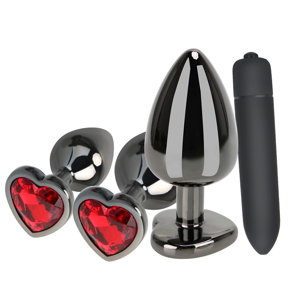 OLO S/M/L Butt Plug Bullet Vibrator Prostate Massager Multispeed Anal Plug Couple Anus Dilator Sex Toys for Men Women - buysextoyth