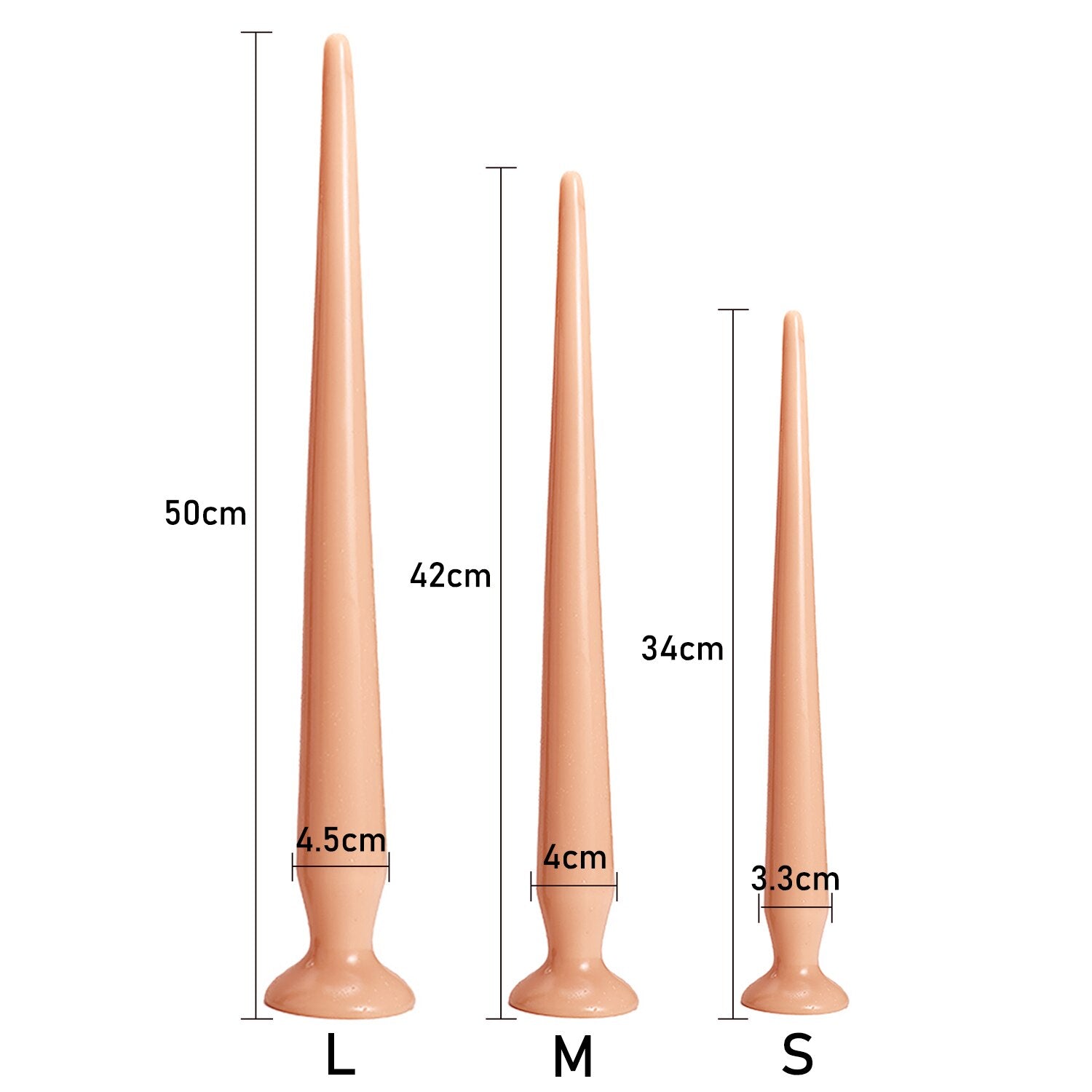 Overlength Anal Plug Dildos Sex Products Soft Anal Dilator Sex Toys for Stimulation of Vagina and Anus Flexible Big Butt Plug - buysextoyth