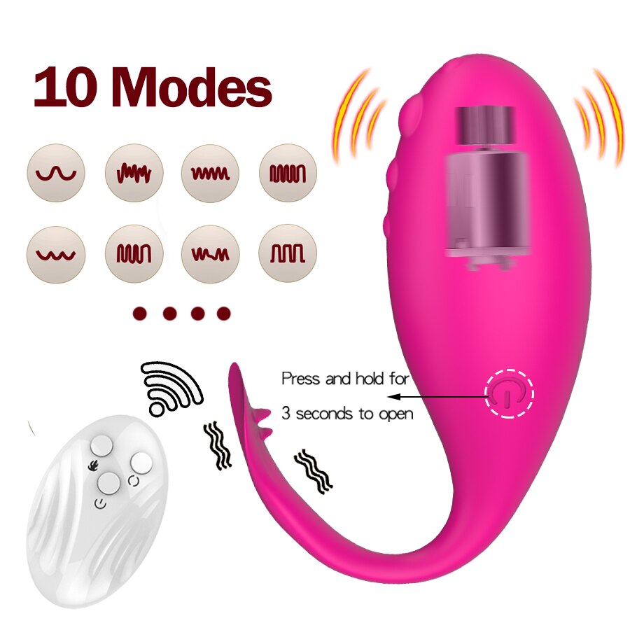 POMELOK Vibrator for Women Wireless Remote Vibrating Egg Vagina G-Spot Anal Stimulation Wear Vibrator Panties Sex Toy for Couple - buysextoyth