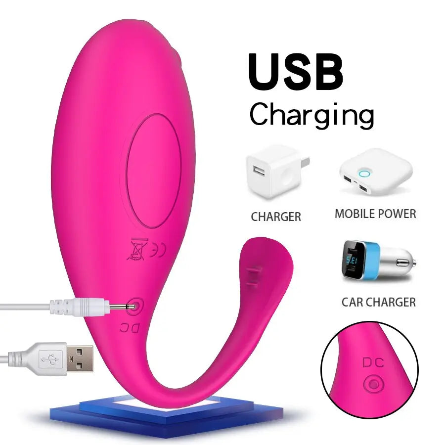 POMELOK Vibrator for Women Wireless Remote Vibrating Egg Vagina G-Spot Anal Stimulation Wear Vibrator Panties Sex Toy for Couple - buysextoyth