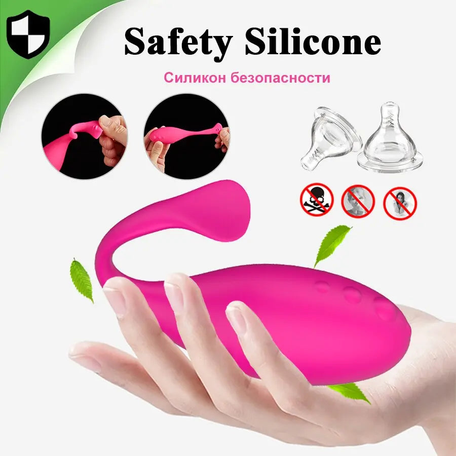 POMELOK Vibrator for Women Wireless Remote Vibrating Egg Vagina G-Spot Anal Stimulation Wear Vibrator Panties Sex Toy for Couple - buysextoyth