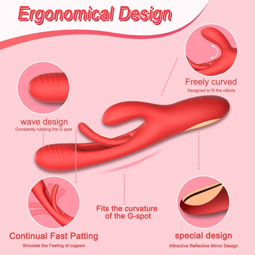 กระต่าย Patting Vibrator Clitoris ผู้หญิง Stimulator Massager ที่มีประสิทธิภาพ G Spot Vibrating เซ็กซ์ทอยหญิง Masturbator ผู้ใหญ่สินค้า - buysextoyth