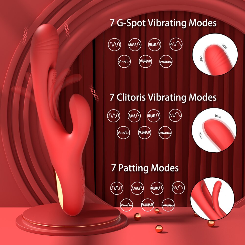 กระต่าย Patting Vibrator Clitoris ผู้หญิง Stimulator Massager ที่มีประสิทธิภาพ G Spot Vibrating เซ็กซ์ทอยหญิง Masturbator ผู้ใหญ่สินค้า - buysextoyth