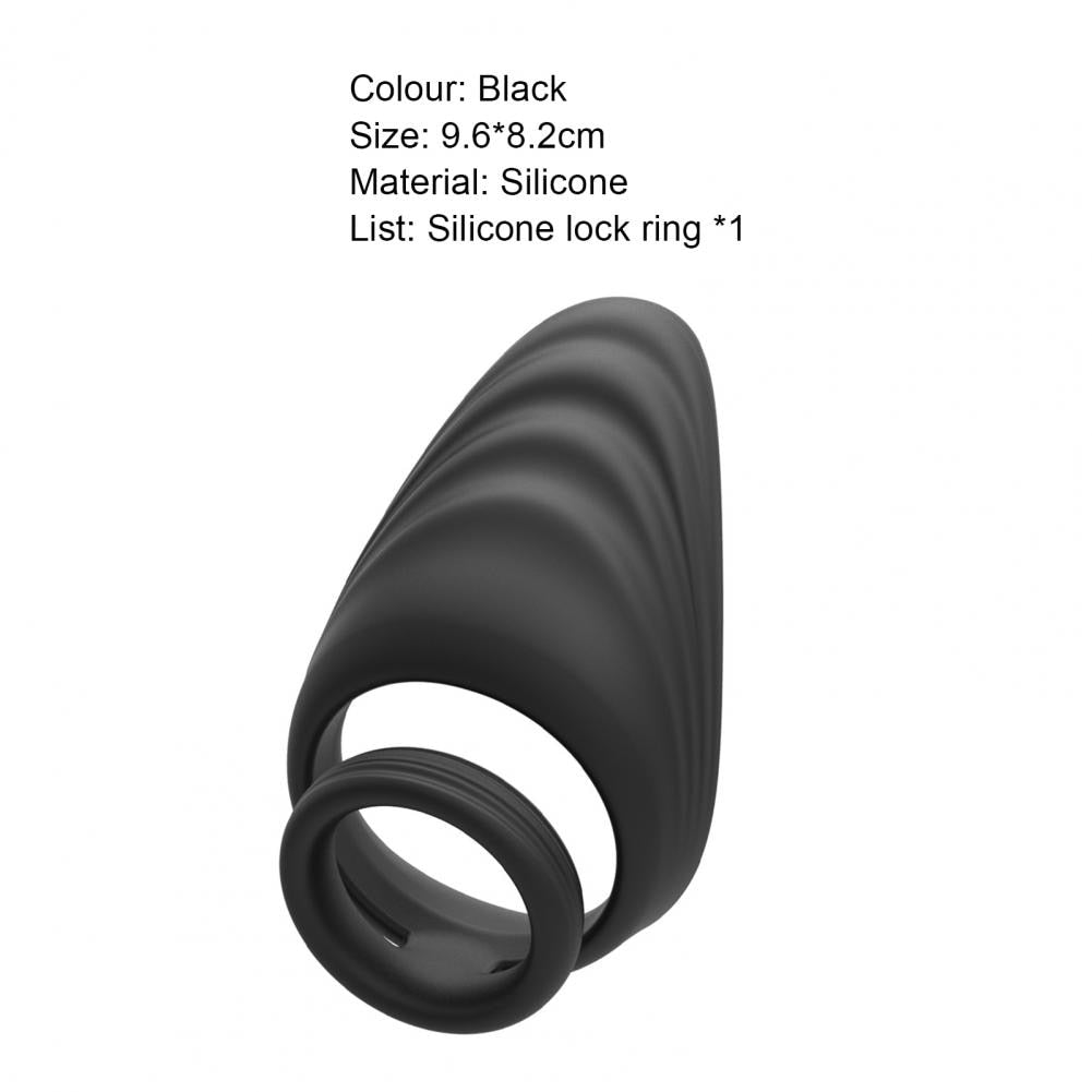 Penis Corrector Penis Cock Ring Flexible Fast Adaptation Silicone Delay Ejaculation Lock Ring for Male Masturbators - buysextoyth