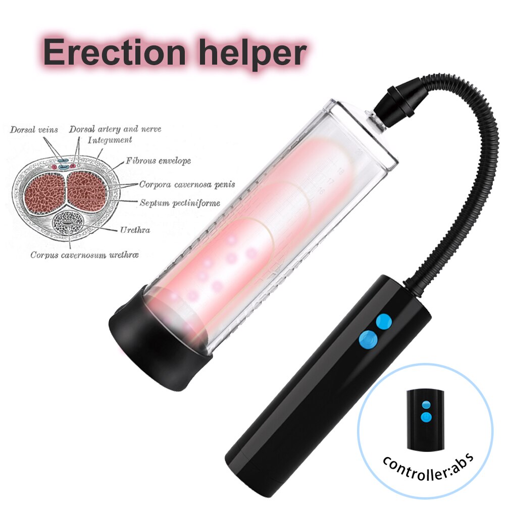 Penis Pump Vacuum Pump Sex Toy for Men Gays Penis Pump Enlarger Male Masturbator Bigger Growth Enlargement Device Sex Products - buysextoyth