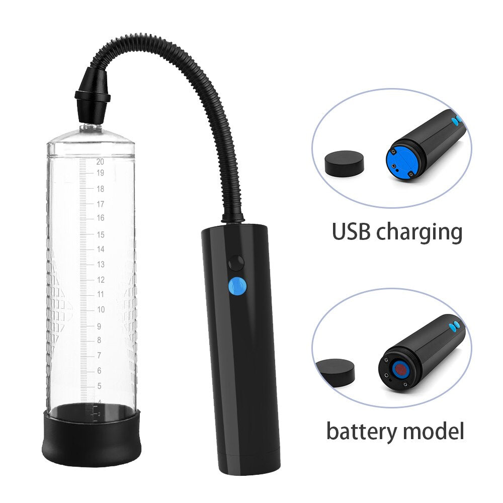 Penis Pump Vacuum Pump Sex Toy for Men Gays Penis Pump Enlarger Male Masturbator Bigger Growth Enlargement Device Sex Products - buysextoyth