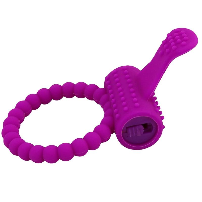 Penis Ring Cock Intense Clit Stimulation Silicone Tongue Vibrator Sex Fidget Toys for Couple Adults Products Delay Ejaculation - buysextoyth