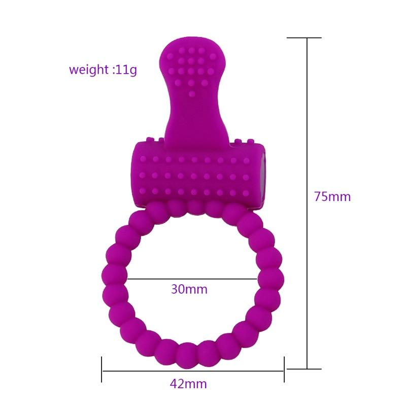 Penis Ring Cock Intense Clit Stimulation Silicone Tongue Vibrator Sex Fidget Toys for Couple Adults Products Delay Ejaculation - buysextoyth
