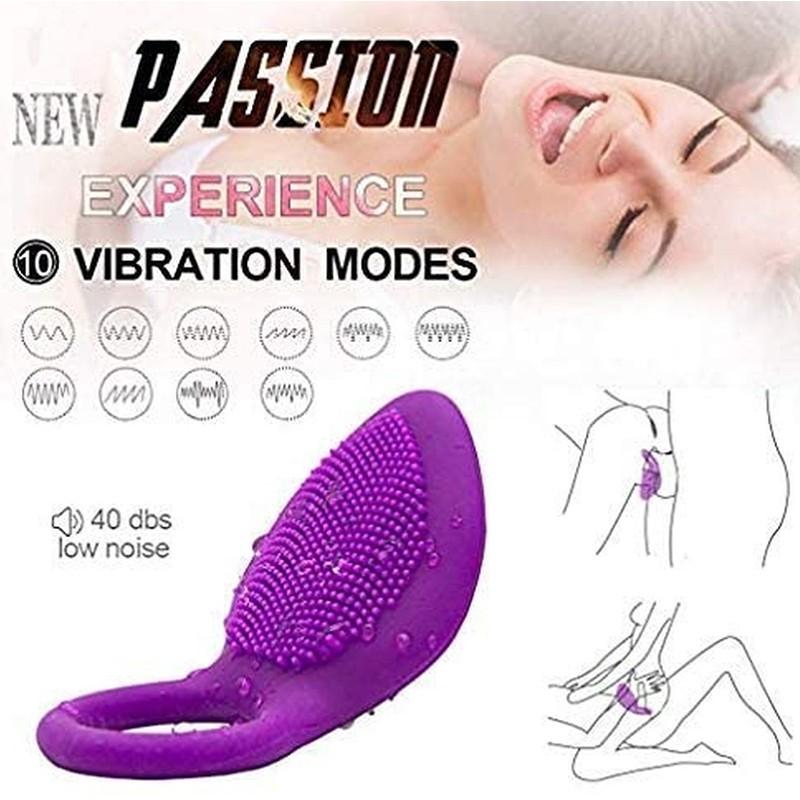 Penis Ring Vibrating Clitoris Stimulator G Spot Sex Toys for Couple Vibro Delay Lick Vagina Orgasm Lock Fine Sleeve Vibrator - buysextoyth