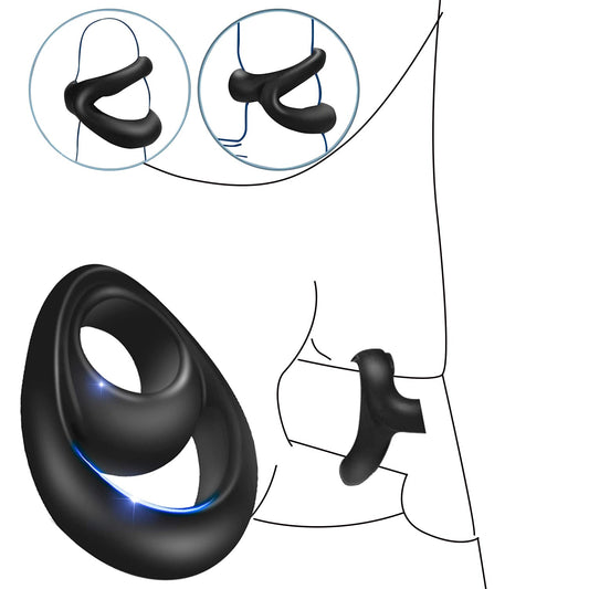 Penis Sleeve Ring Male Delayed Ejaculation Cock Ring Penis Enlargement Penis Attachment Male Cock Chastity Cage Sex Toys for Men - buysextoyth