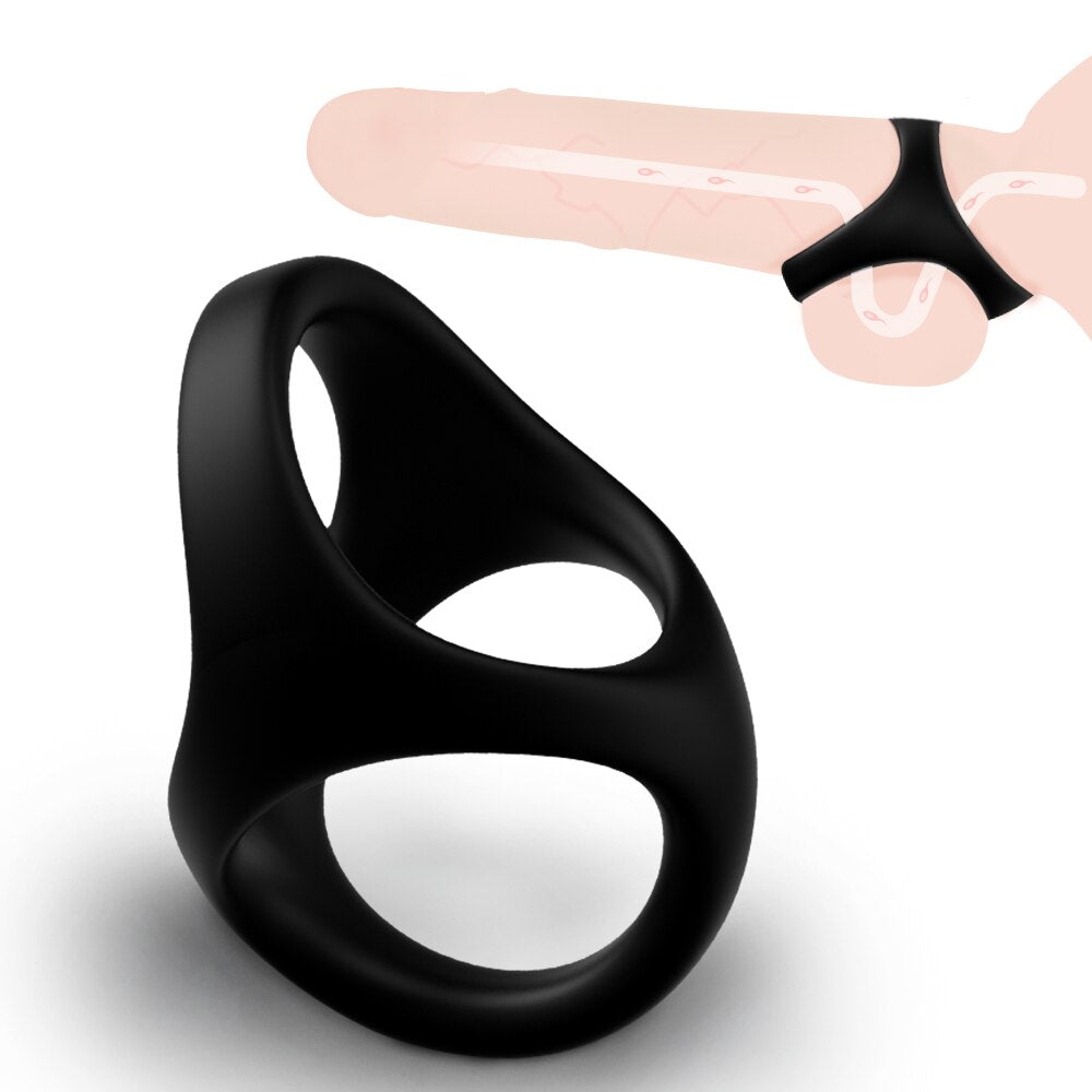 Penis Sleeve Ring Male Delayed Ejaculation Cock Ring Penis Enlargement Penis Attachment Male Cock Chastity Cage Sex Toys for Men - buysextoyth