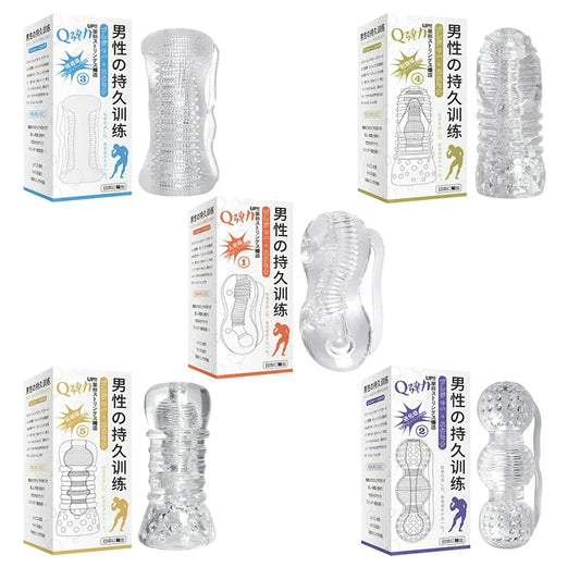 Penis Trainer Realistic Artificial Vagina Pussy Adult Sex Products Enlarge Ejaculation Delay Adult Sex Toys for Men Masturbator - buysextoyth
