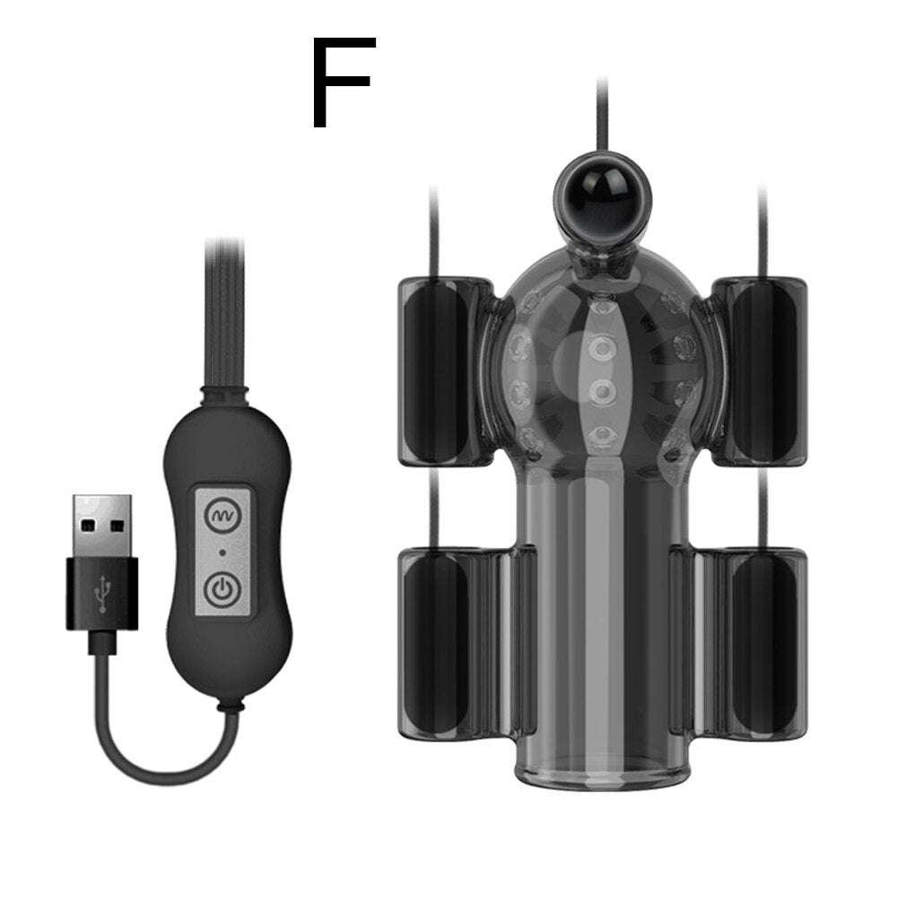 Penis Vibrator 20 Speed Sex Toys for Men Penis Trainer Ring Glans Vibrator Toys for Adults Delay Ejaculation Male Masturbation - buysextoyth