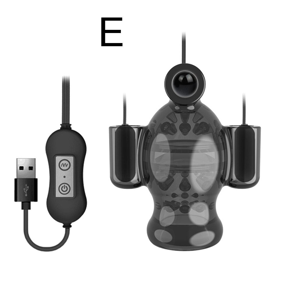 Penis Vibrator 20 Speed Sex Toys for Men Penis Trainer Ring Glans Vibrator Toys for Adults Delay Ejaculation Male Masturbation - buysextoyth