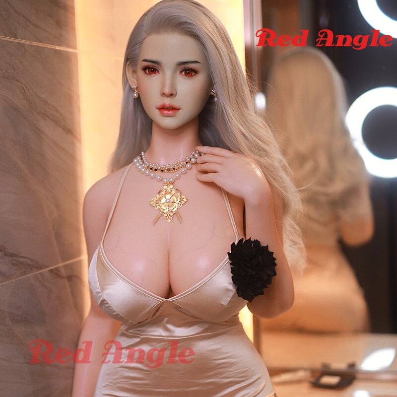 สีแดงมุมซิลิโคนตุ๊กตายางปลูกผมเต็ม Platinum ซิลิโคนหน้าอกใหญ่ Love ตุ๊กตาหี Anal ของเล่นอะนิเมะชาย - buysextoyth