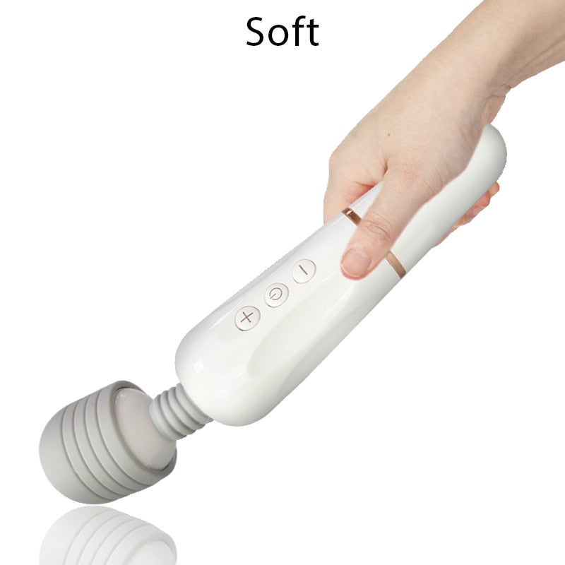 Powerful AV Magic Wand Body Massager USB Charge G Spot Vibrators for Women.Adult Vibrator Sex Toys for Woman.Female Sex Products - buysextoyth
