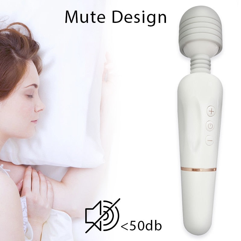 Powerful AV Magic Wand Body Massager USB Charge G Spot Vibrators for Women.Adult Vibrator Sex Toys for Woman.Female Sex Products - buysextoyth
