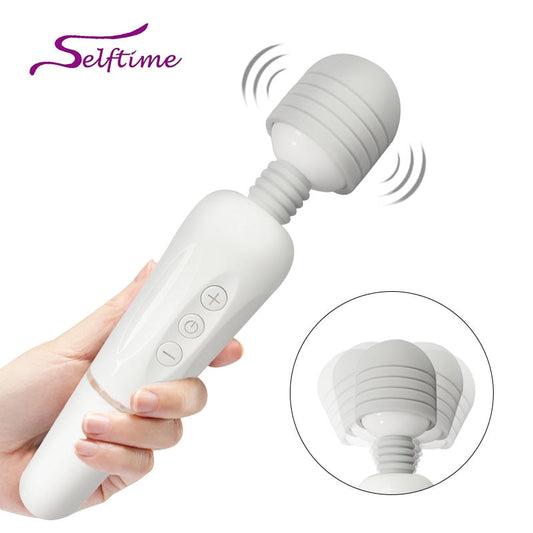Powerful AV Magic Wand Body Massager USB Charge G Spot Vibrators for Women.Adult Vibrator Sex Toys for Woman.Female Sex Products - buysextoyth