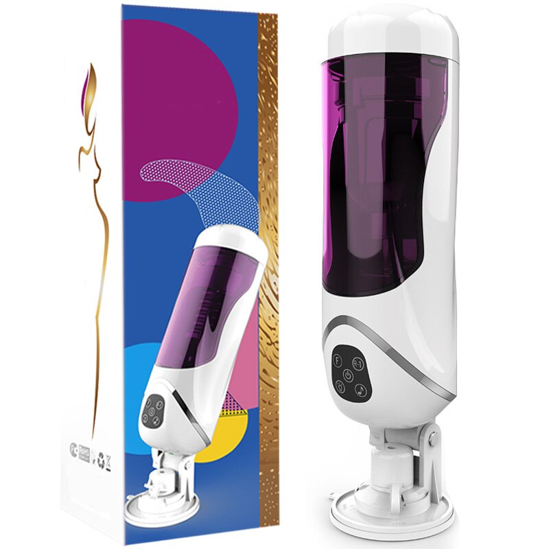 Powerful Automatic Telescopic Rotation Male Masturbator Voice Interaction Masturbator Cup Vagina Sex Toys for Men Adult Sex Shop - buysextoyth