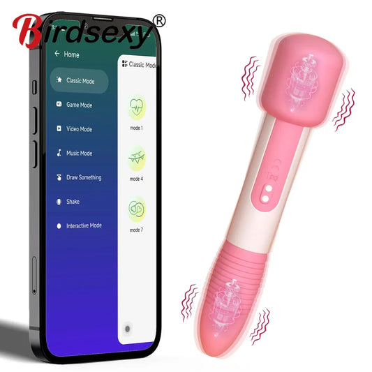 Powerful Bullet Vibrator APP Bluetooth Control Clitoral G Spot Stimulation Massager Mini Anal Pussy Stimulator Sex Toy for Women - buysextoyth