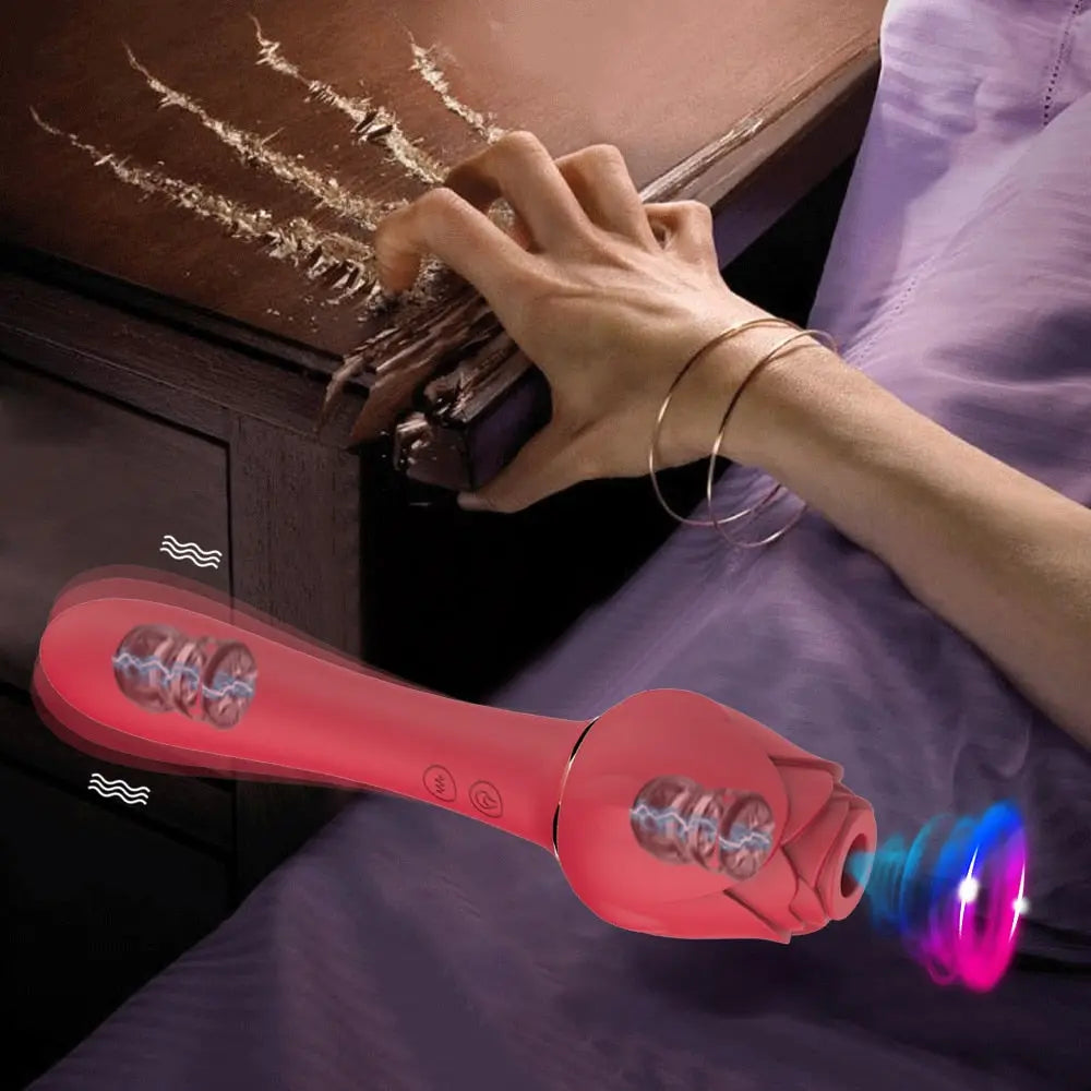 Powerful Rose Vibrator for Women Clitoris Nipple Clit Sucker Vacuum Stimulator Dildo Vibrators Female Sex Toys for Adults 18 33sextoys