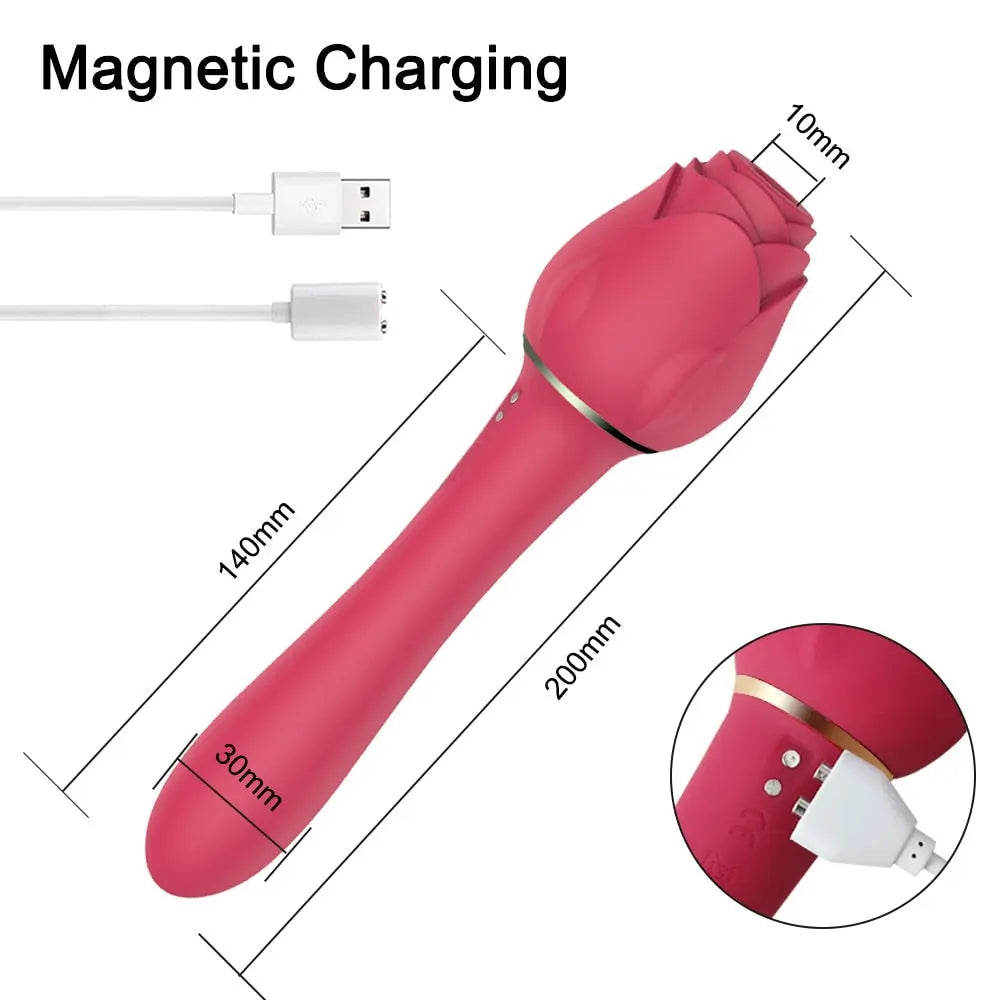 Powerful Rose Vibrator for Women Clitoris Nipple Clit Sucker Vacuum Stimulator Dildo Vibrators Female Sex Toys for Adults 18 33sextoys