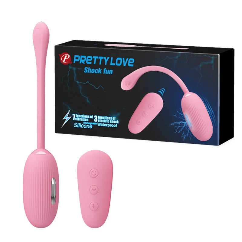 Pretty Love Female Masturbator Electro Shock Pulse Vagina Vibrator G sopt Clitoral Stimulator Electric Kegel Sex Toy For Woman - buysextoyth